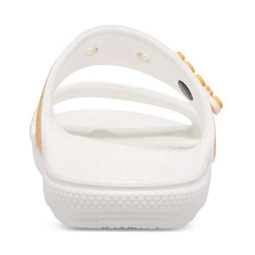 Жіночі шльопанці Crocs Classic Glitter Sandal Orange Sorbet — фото 4