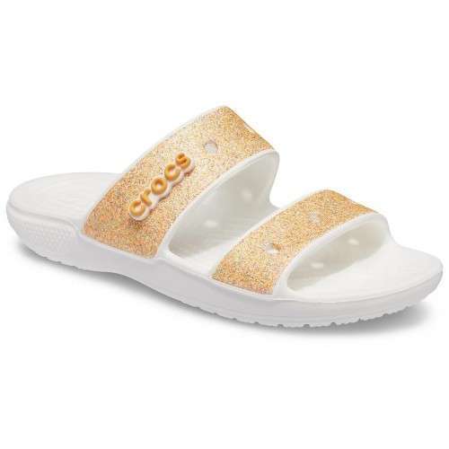 Жіночі шльопанці Crocs Classic Glitter Sandal Orange Sorbet — фото 7