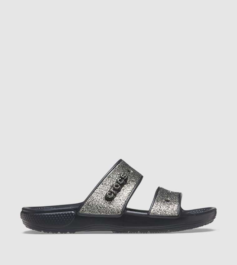 Жіночі шльопанці Crocs Fur Sure Sandal Black / Gold — фото 7