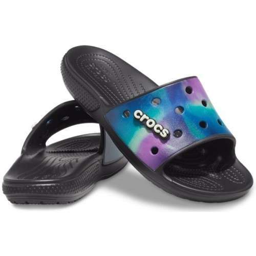 Чоловічі шльопанці Crocs Classic Slide Out of This World Multi / Black — фото 1