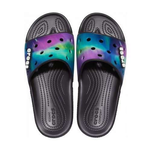 Чоловічі шльопанці Crocs Classic Slide Out of This World Multi / Black — фото 7