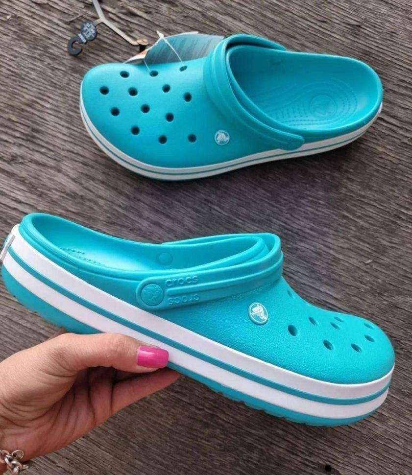 Crocs Crocband Clogs Digital Aqua — фото 2