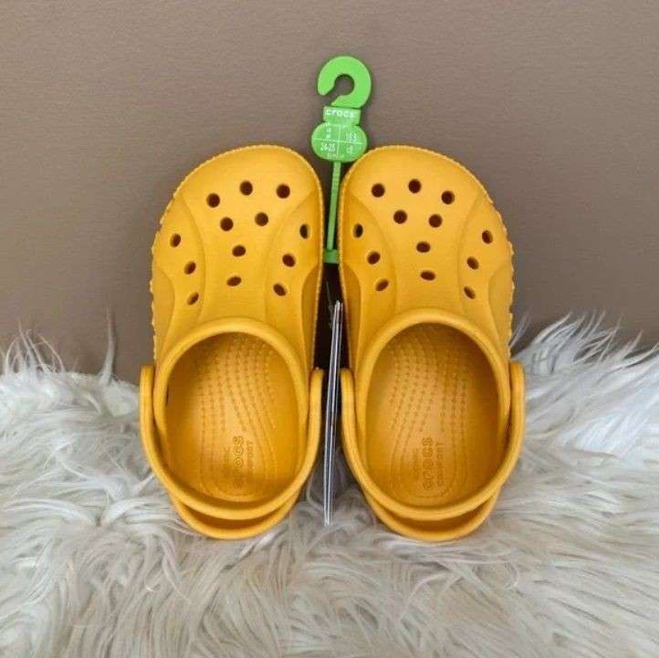 Дитячі Crocs для дівчинки Baya Orange Sorbet Kids — фото 5