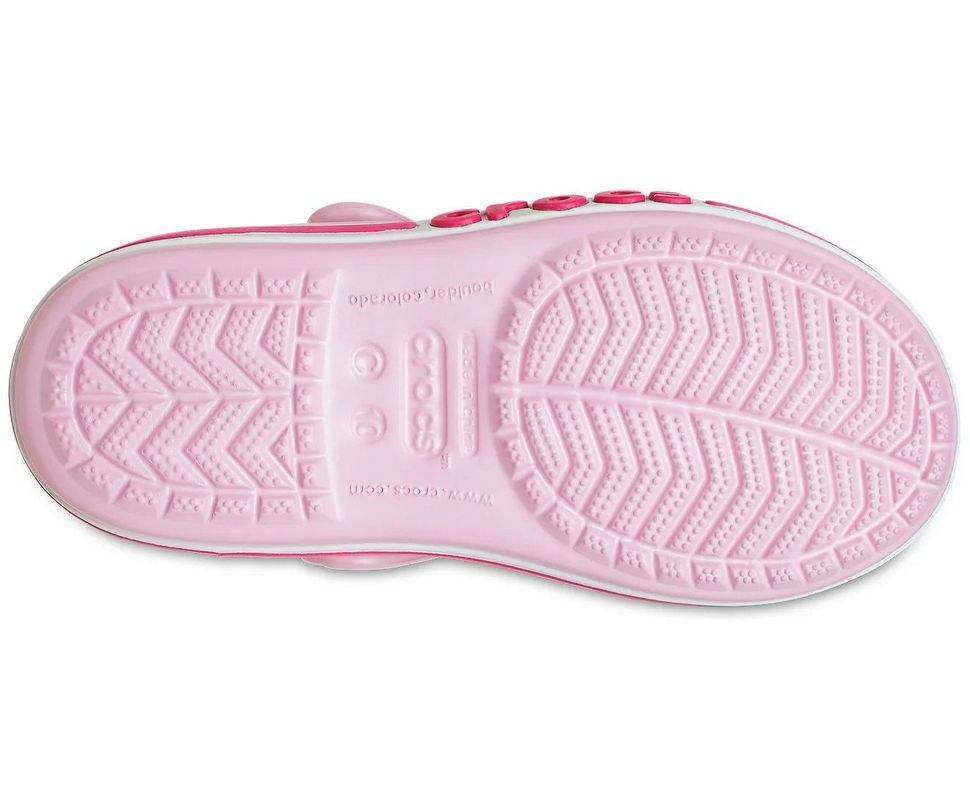 Дитячі сандалії для дівчинки Crocs Bayaband Sandal Ballerina Pink/Candy Pink — фото 6