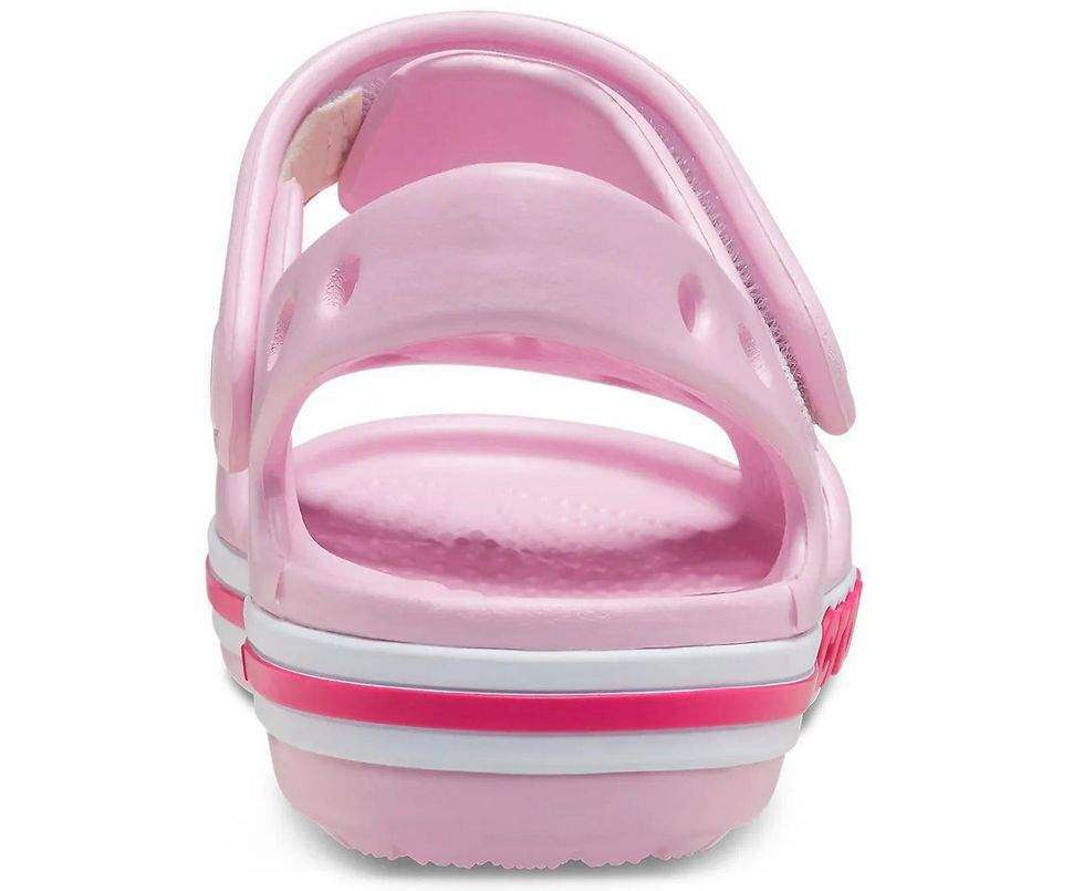 Дитячі сандалії для дівчинки Crocs Bayaband Sandal Ballerina Pink/Candy Pink — фото 7