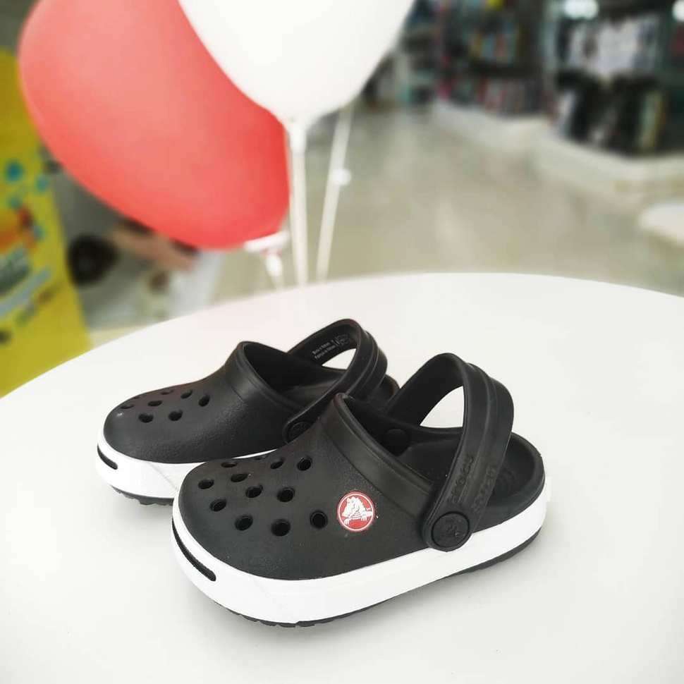 Дитячі Crocs-сабо для хлопчика Crocs Crocband II Clog Kids Black/White — фото 2