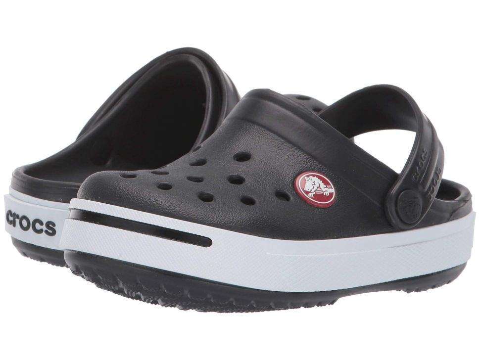 Дитячі Crocs-сабо для хлопчика Crocs Crocband II Clog Kids Black/White — фото 9