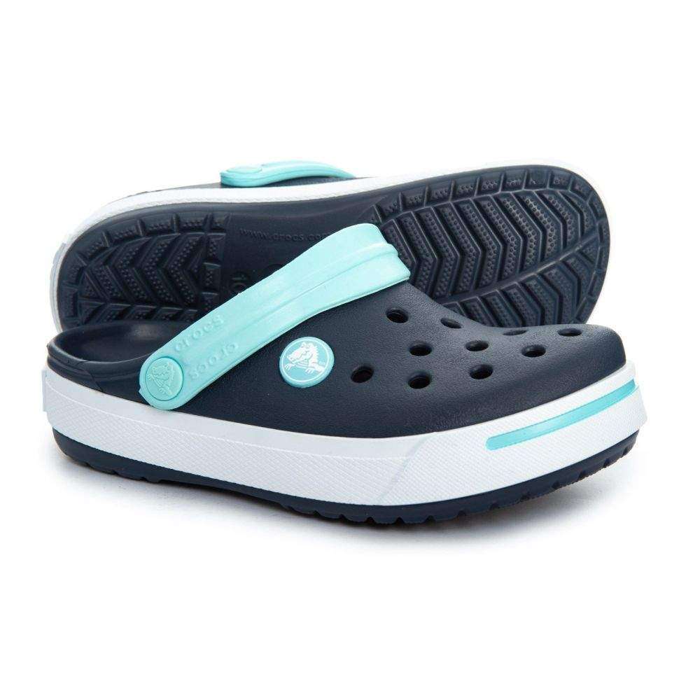 Дитячі Crocs-сабо для хлопчика Crocs Crocband Clogs Navy/Ice Blue Kids