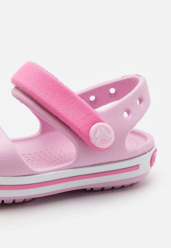 Дитячі сандалії для дівчинки Crocs Crocband Sandal Ballerina Pink — фото 5
