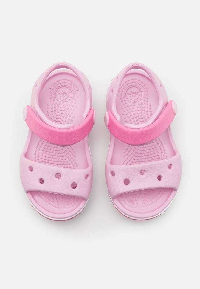 Дитячі сандалії для дівчинки Crocs Crocband Sandal Ballerina Pink — фото 7