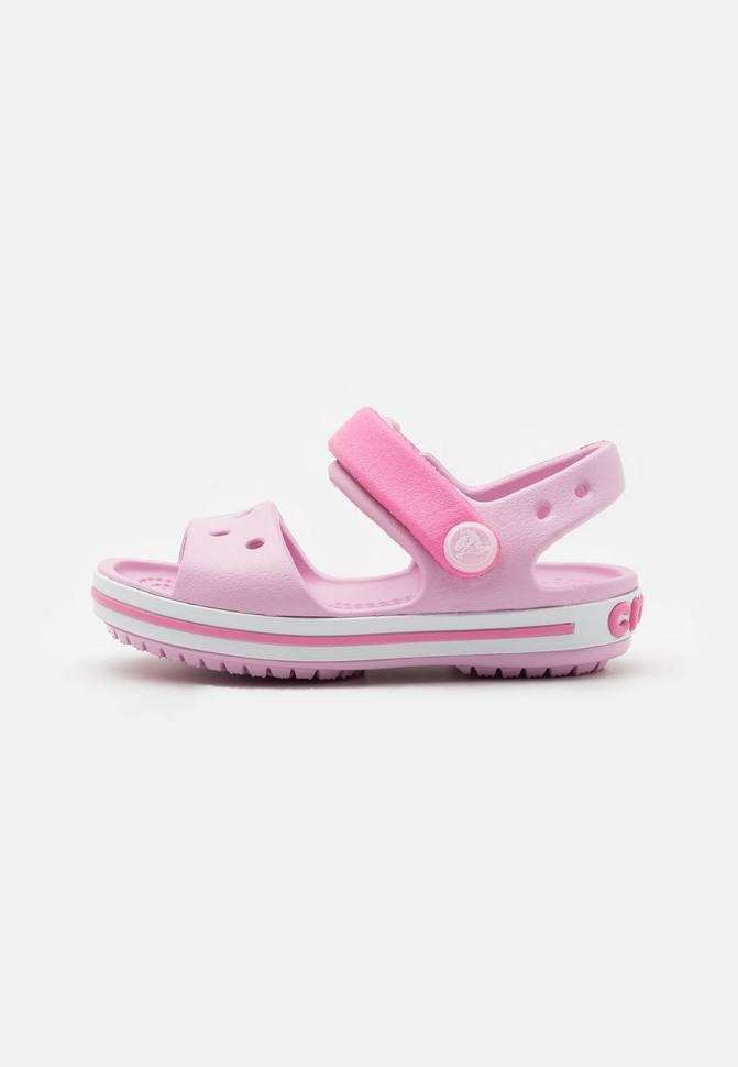 Дитячі сандалії для дівчинки Crocs Crocband Sandal Ballerina Pink — фото 9