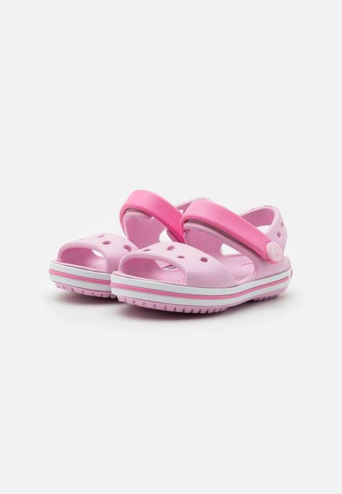 Дитячі сандалії для дівчинки Crocs Crocband Sandal Ballerina Pink — фото 10