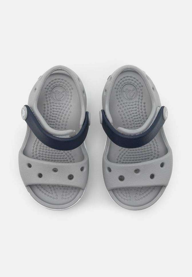 Дитячі сандалії для хлопчика Crocs Crocband Sandal Light Grey/Navy kids — фото 4