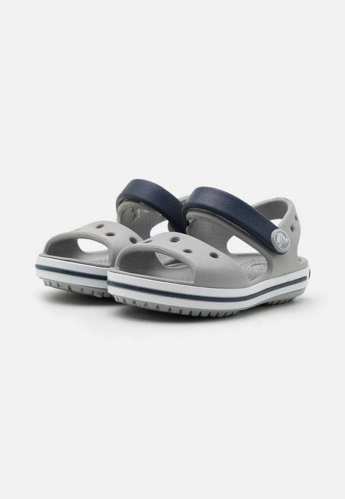 Дитячі сандалії для хлопчика Crocs Crocband Sandal Light Grey/Navy kids — фото 7