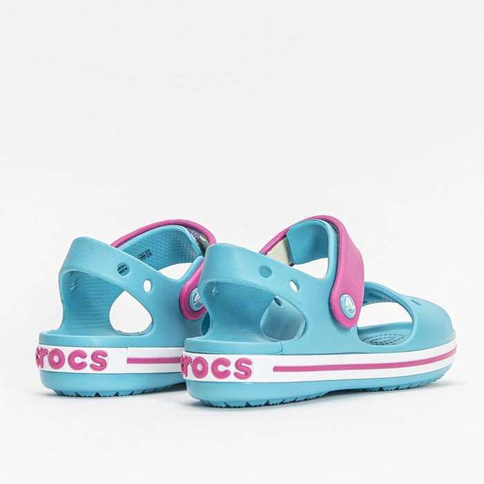 Дитячі сандалії для дівчинки Crocs Crocband Sandal Digital Aqua — фото 2