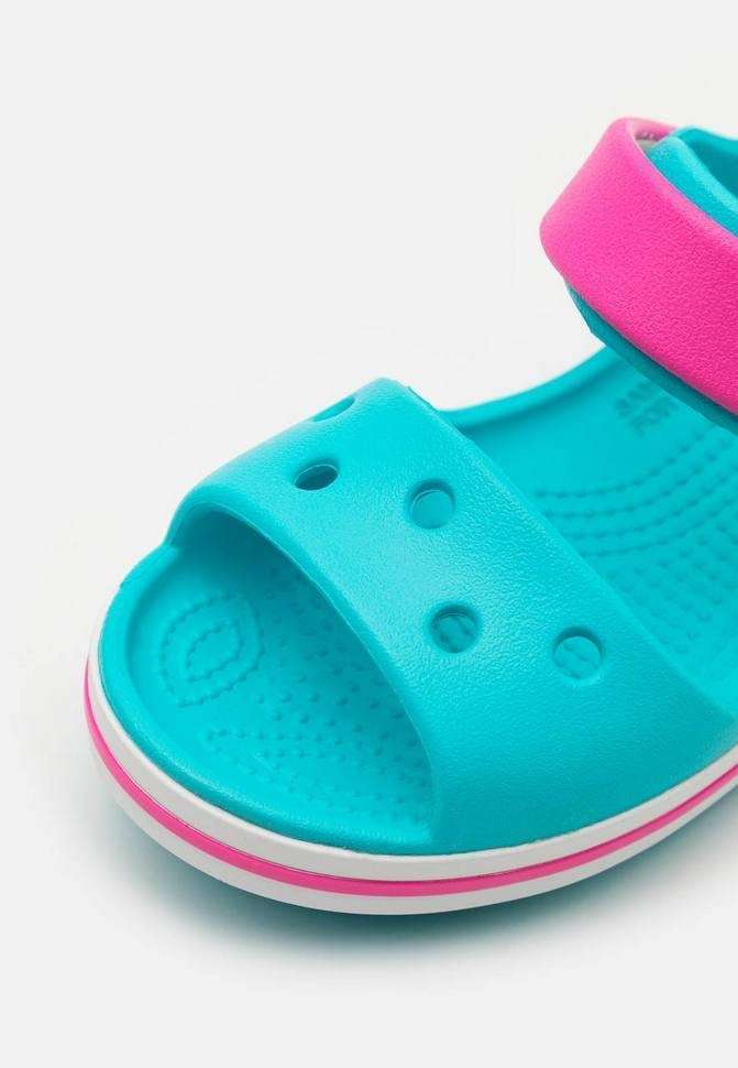 Дитячі сандалії для дівчинки Crocs Crocband Sandal Digital Aqua — фото 5