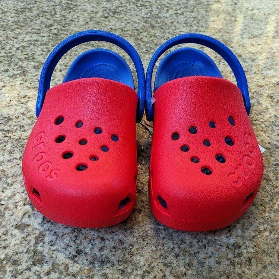 Дитячі Crocs-сабо для хлопчика Crocs Electro Clog Pepper/Cerulean — фото 4