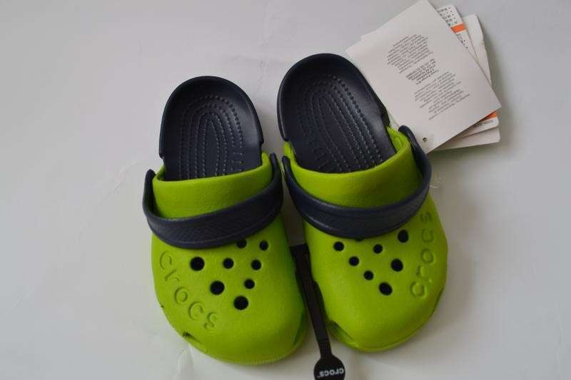 Дитячі Crocs-сабо для хлопчика Crocs Electro ClogVolt Green/Navy — фото 4