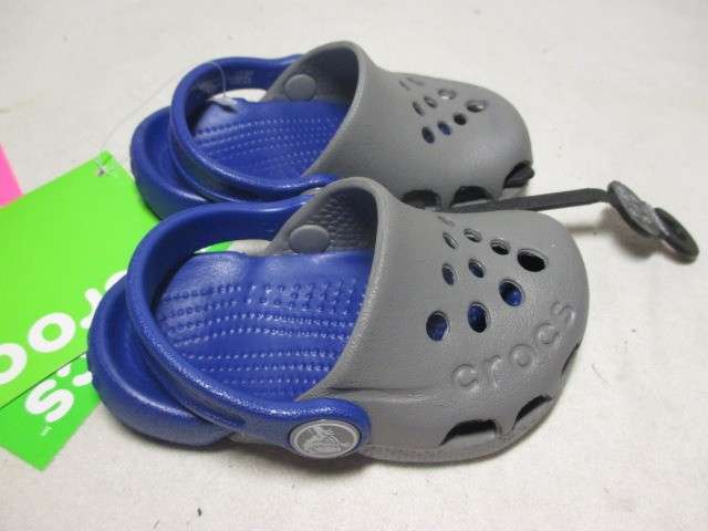 Дитячі Crocs-сабо для хлопчика Crocs Electro Clog Smoke/Cerulean — фото 2