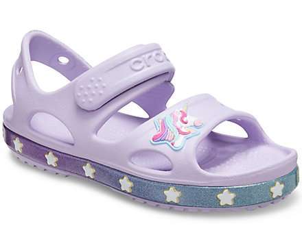Дитячі сандалії для дівчинки Crocs Fun Lab Unicorn Charm Sandal Lavender — фото 11