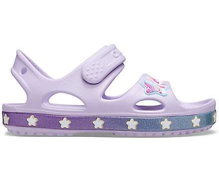 Дитячі сандалії для дівчинки Crocs Fun Lab Unicorn Charm Sandal Lavender — фото 10