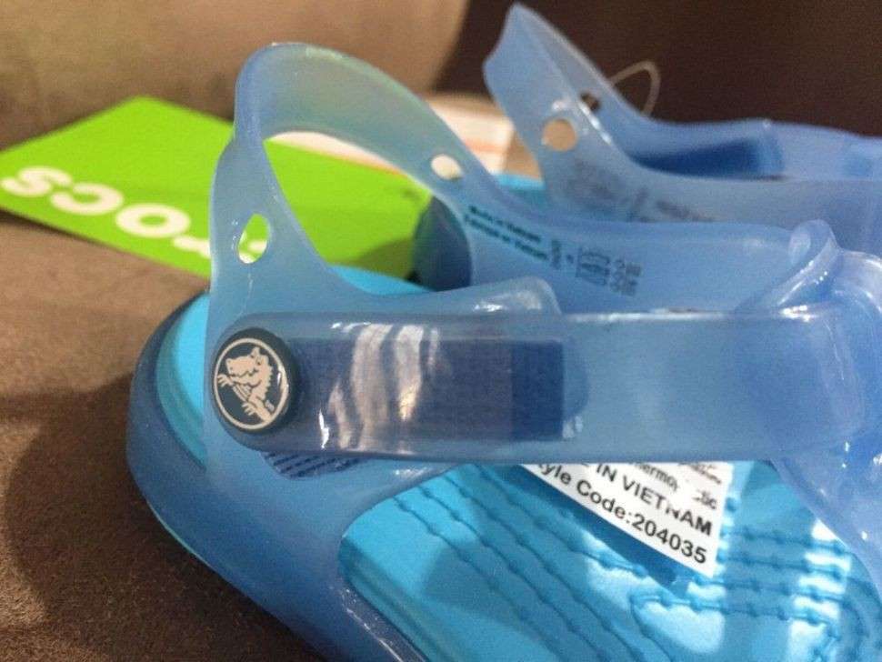 Дитячі сандалії для дівчинки Crocs Isabella Sandal Kids Dusty Blue — фото 11