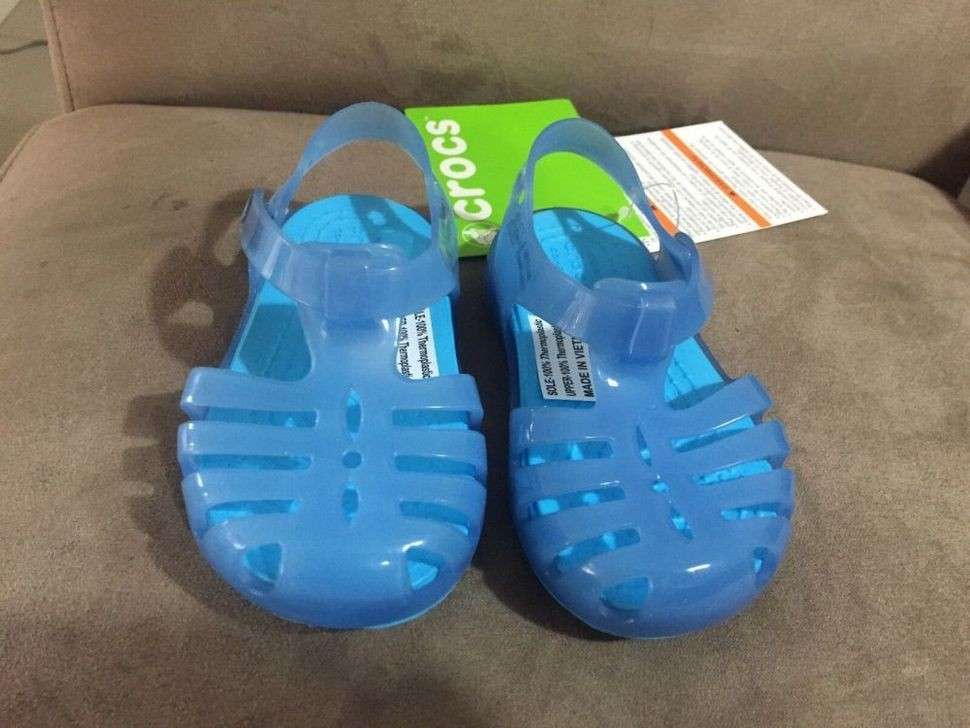 Дитячі сандалії для дівчинки Crocs Isabella Sandal Kids Dusty Blue — фото 12