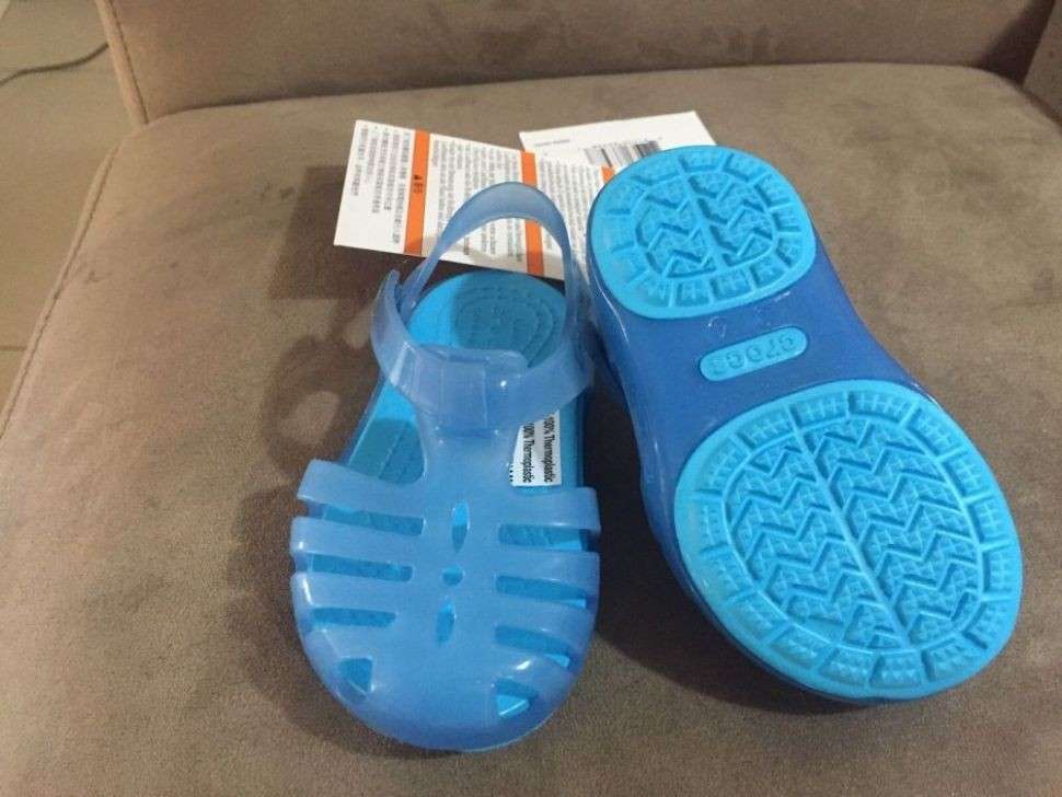 Дитячі сандалії для дівчинки Crocs Isabella Sandal Kids Dusty Blue — фото 9