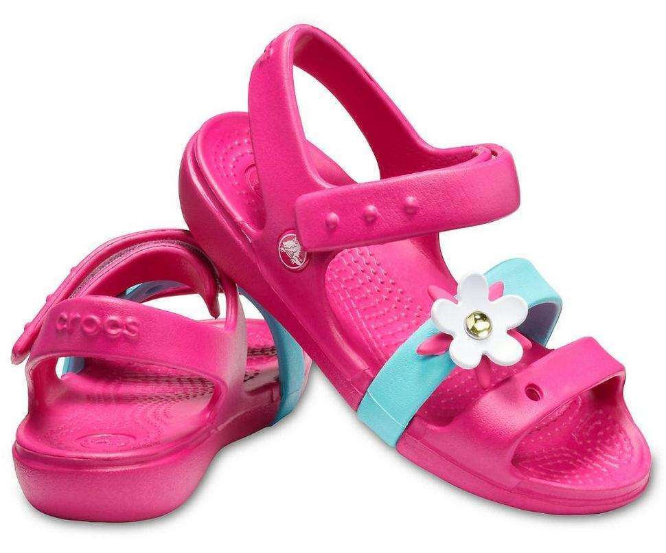 Дитячі сандалії для дівчинки Crocs Keeley Charm Sandal Candy Pink