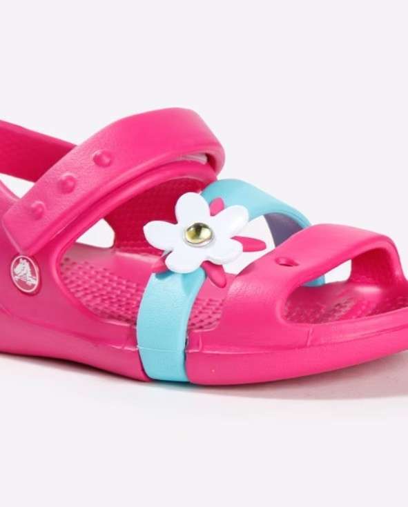 Дитячі сандалії для дівчинки Crocs Keeley Charm Sandal Candy Pink — фото 5