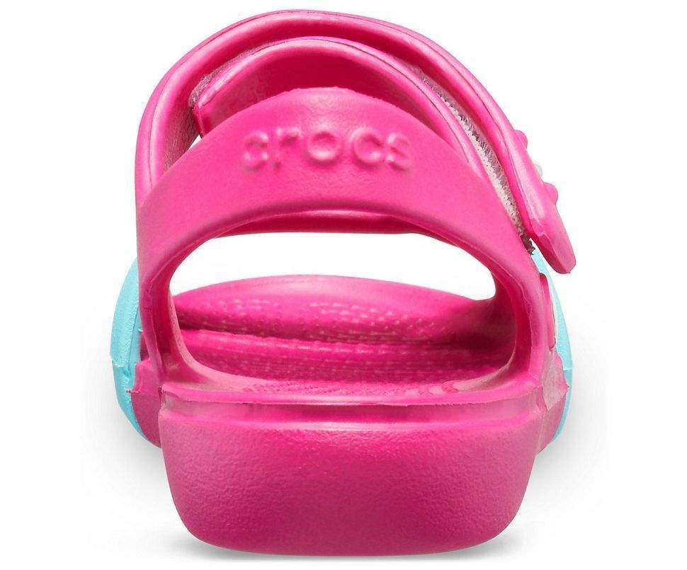 Дитячі сандалії для дівчинки Crocs Keeley Charm Sandal Candy Pink — фото 9