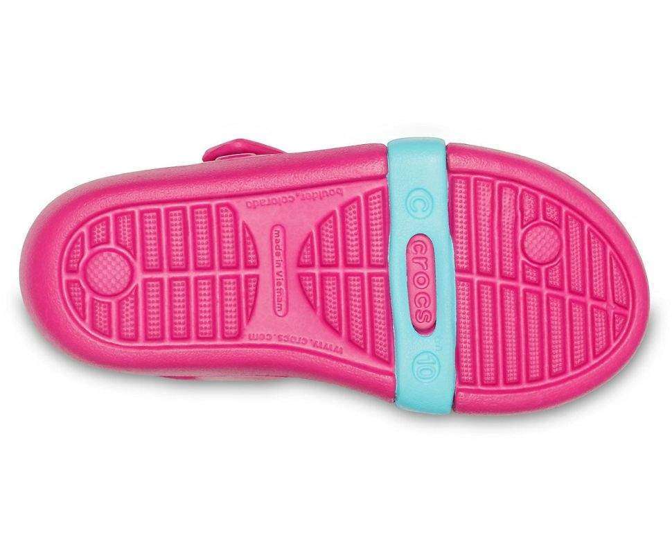 Дитячі сандалії для дівчинки Crocs Keeley Charm Sandal Candy Pink — фото 10