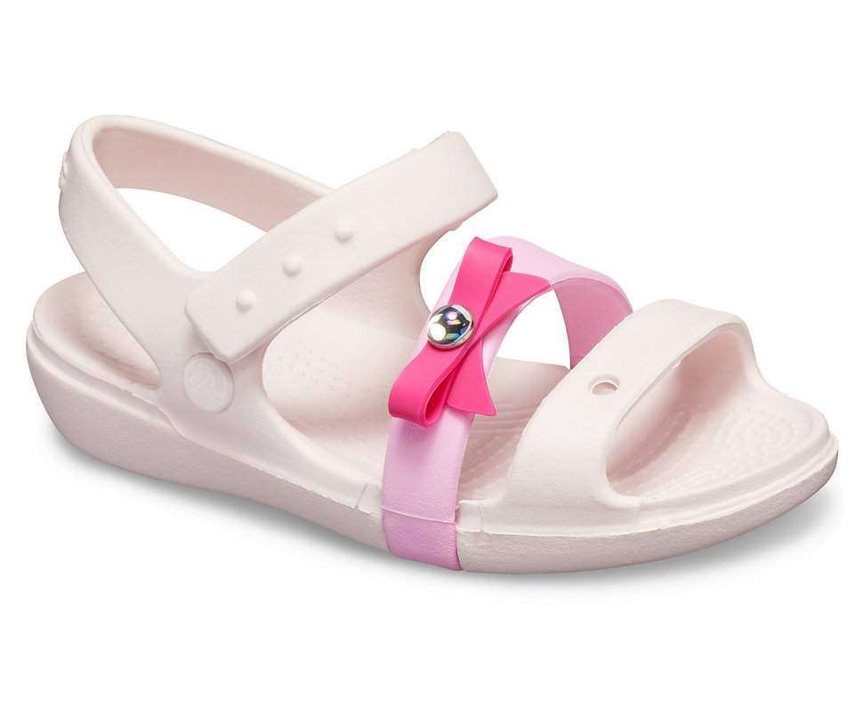 Дитячі сандалії для дівчинки Crocs Keeley Charm Sandal Barely Pink — фото 4