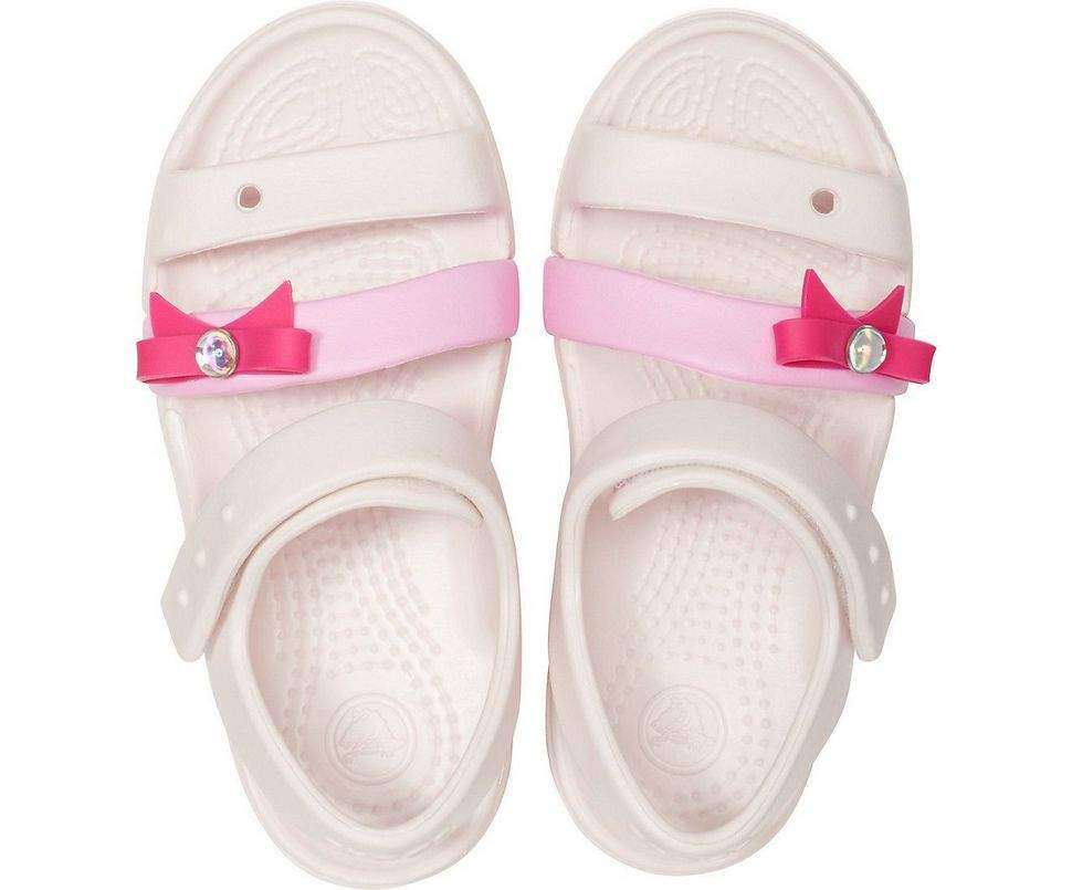 Дитячі сандалії для дівчинки Crocs Keeley Charm Sandal Barely Pink — фото 7