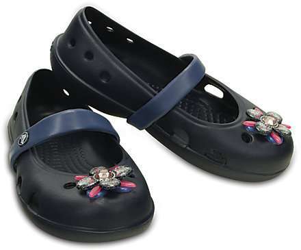 Балетки Crocs Дитячі Темно-Сині Keeley Springtime Flat Navy