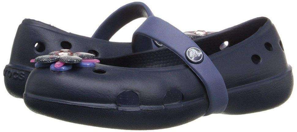 Балетки Crocs Дитячі Темно-Сині Keeley Springtime Flat Navy — фото 12