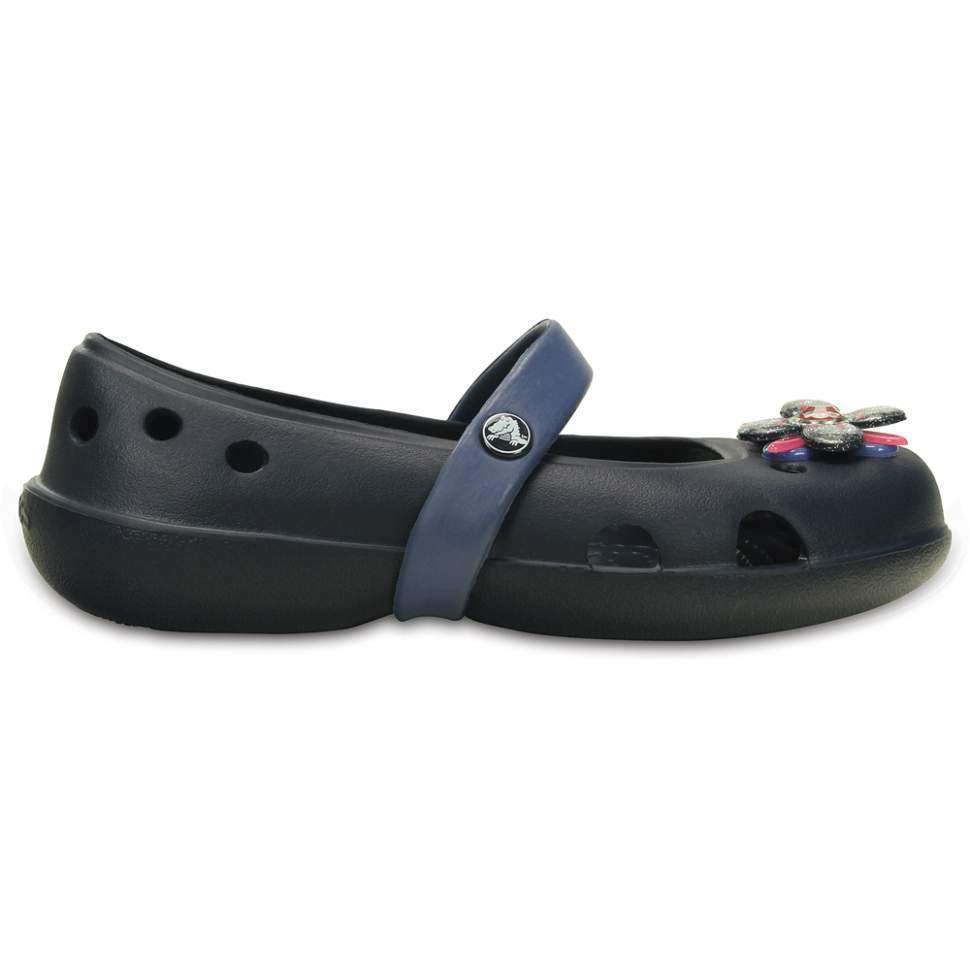 Балетки Crocs Дитячі Темно-Сині Keeley Springtime Flat Navy — фото 10