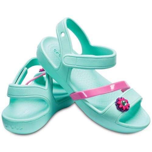 Дитячі сандалії для дівчинки Crocs Lina Sandal Pool Mint Kids
