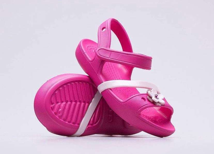 Дитячі сандалії для дівчинки Crocs Lina Sandals Candy Pink — фото 3