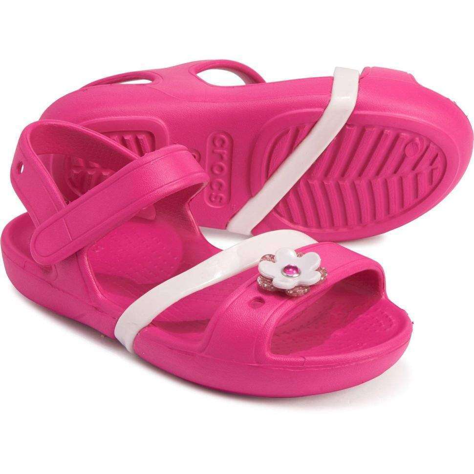 Дитячі сандалії для дівчинки Crocs Lina Sandals Candy Pink — фото 7