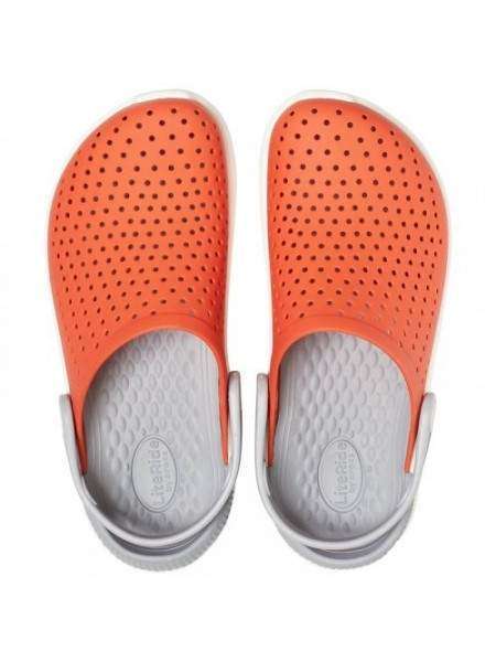 Дитячі Crocs-сабо для хлопчика Crocs LiteRide Clogs Tangerine/White — фото 12