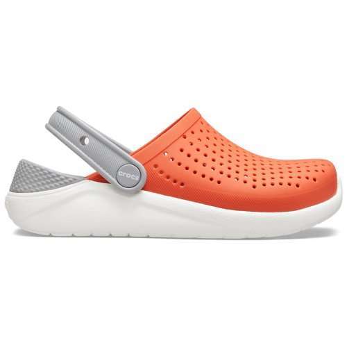 Дитячі Crocs-сабо для хлопчика Crocs LiteRide Clogs Tangerine/White — фото 13