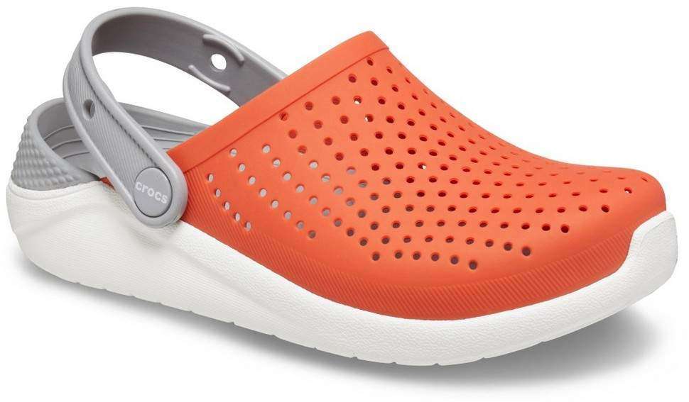 Дитячі Crocs-сабо для хлопчика Crocs LiteRide Clogs Tangerine/White — фото 14