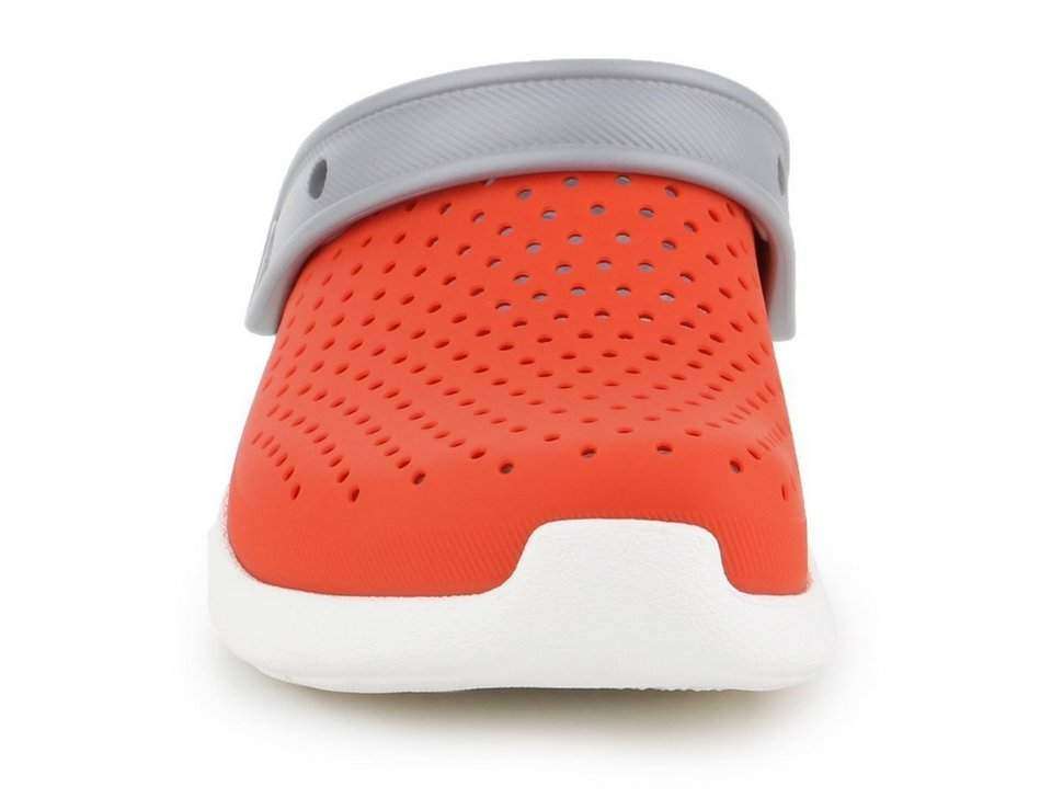 Дитячі Crocs-сабо для хлопчика Crocs LiteRide Clogs Tangerine/White — фото 7