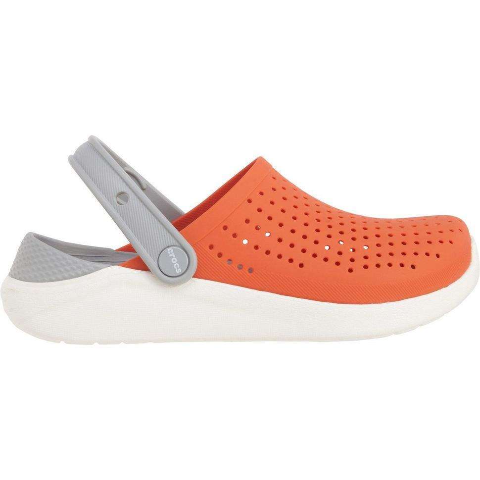 Дитячі Crocs-сабо для хлопчика Crocs LiteRide Clogs Tangerine/White — фото 8