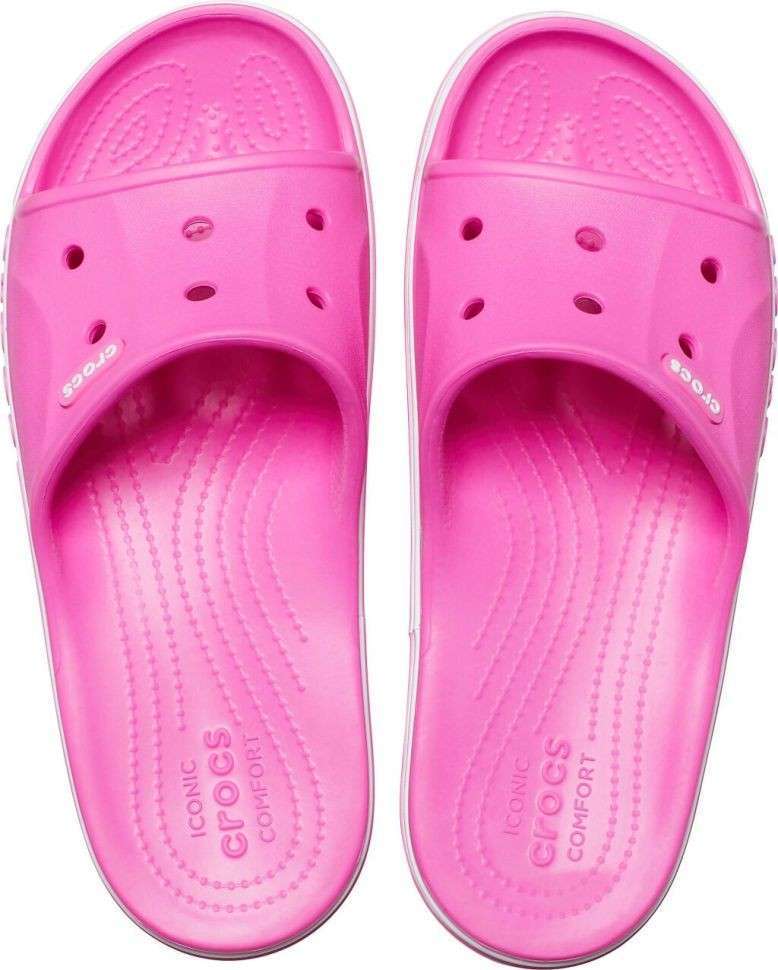 Crocs Слайд Баябенд Рожеві Bayaband Slide Electric Pink — фото 10