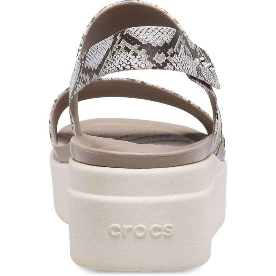Жіночі Сандалі Crocs Sandale Brooklyn Low Wedge Multi/Stucco — фото 11