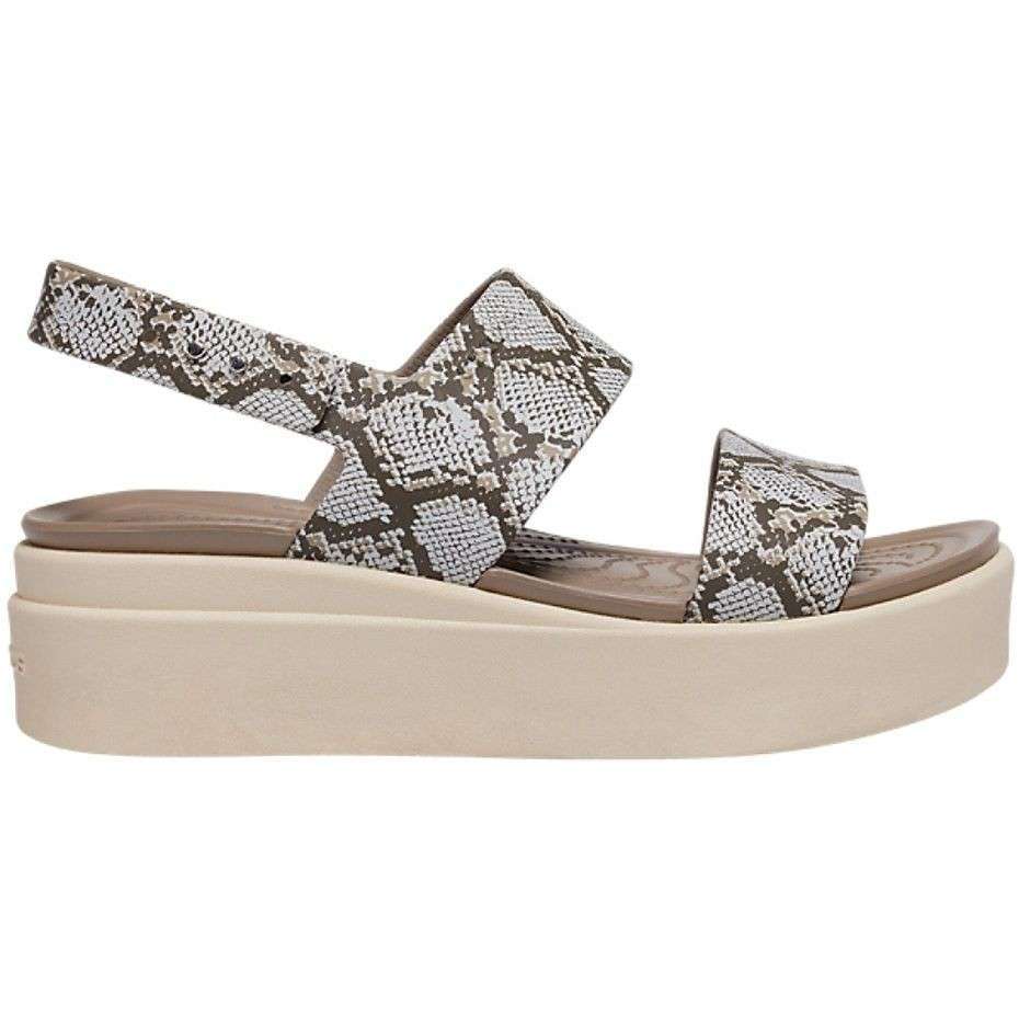 Жіночі Сандалі Crocs Sandale Brooklyn Low Wedge Multi/Stucco — фото 8