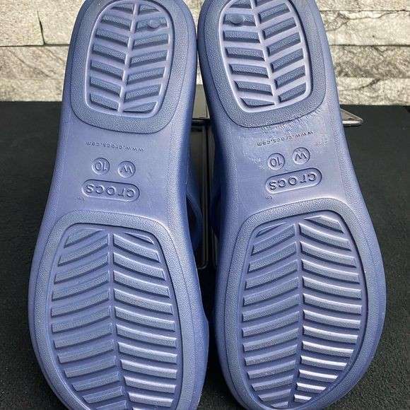 Жіночі шльопанці Crocs Monterey Diamante Slip-On Wedge Navy — фото 2