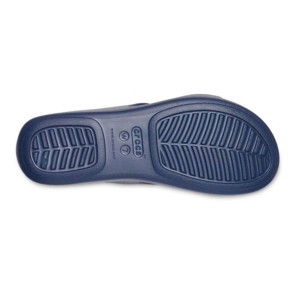 Жіночі шльопанці Crocs Monterey Diamante Slip-On Wedge Navy — фото 9